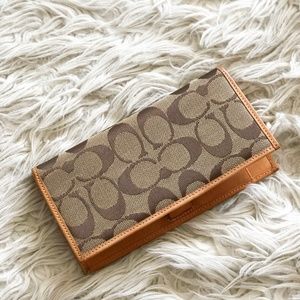 Coach Checkbook Cover